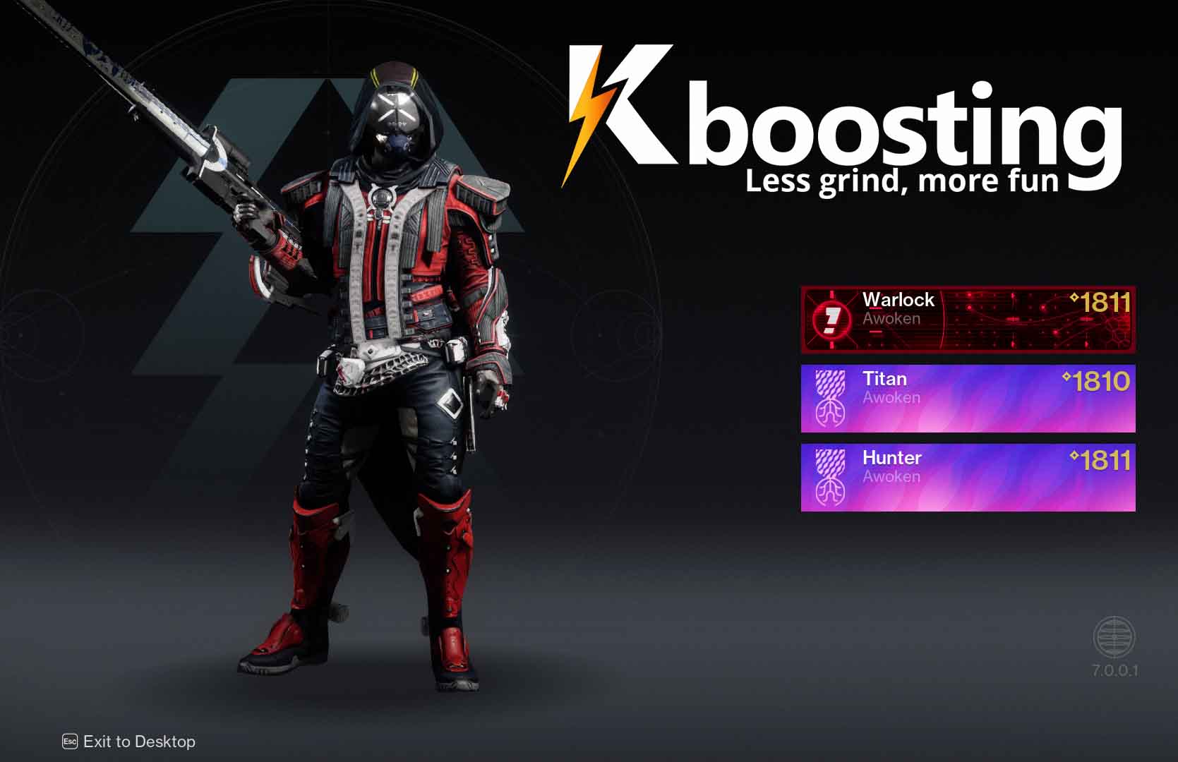 Destiny 2 Top-Tier account for Sale – KBoosting.com