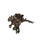 Mummified Raptor Skull Mount For Sale