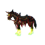 Fiery Warhorse Mount For Sale