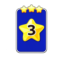 3-Star Stickers for Sale