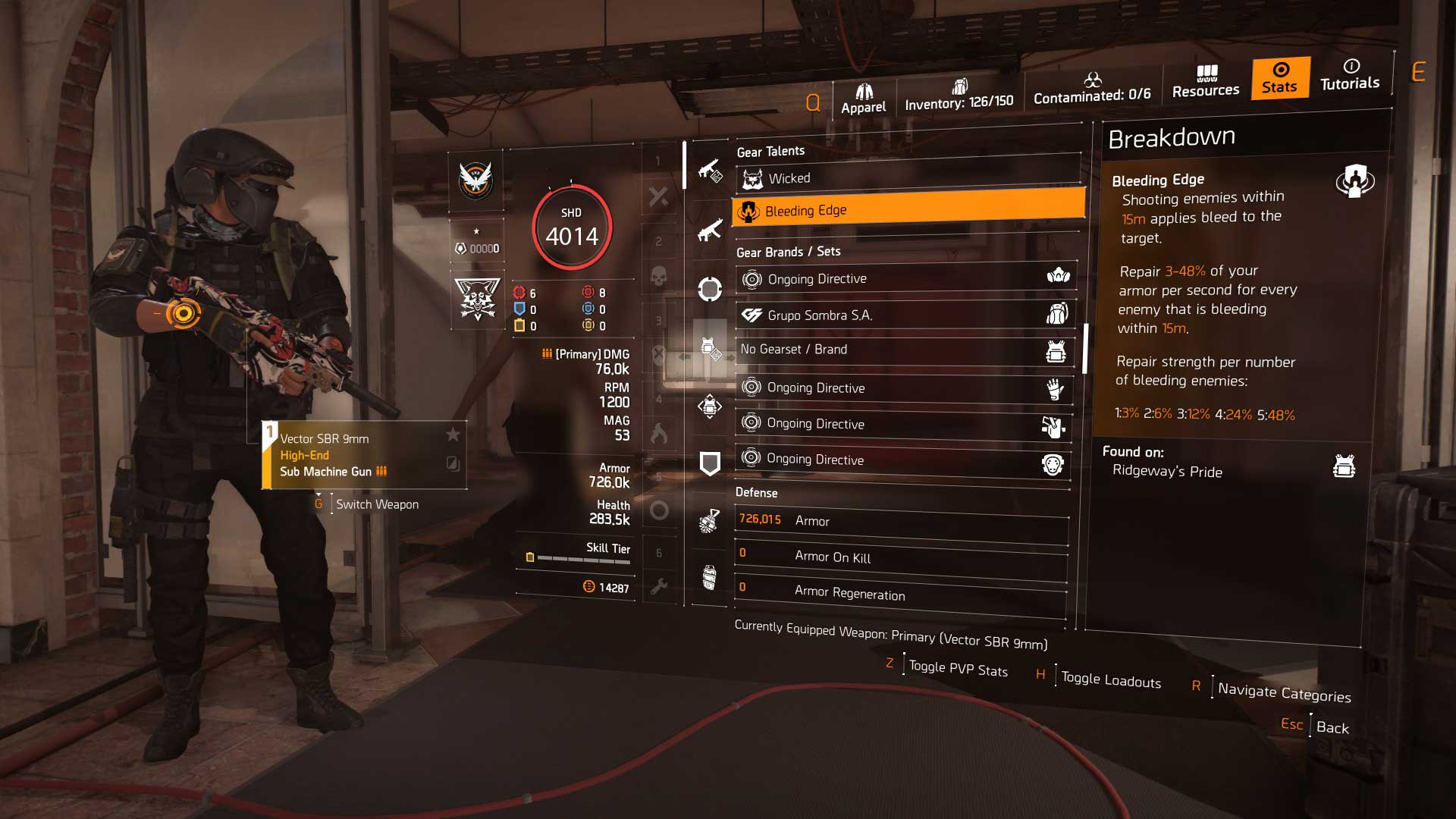 ridgeways ongoing smg build stats 3