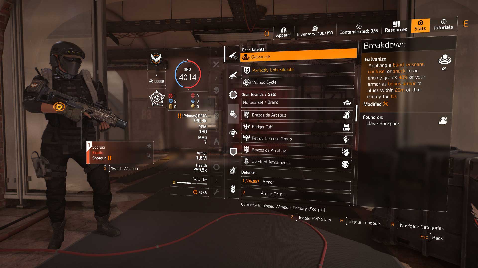 picaros support build stats 2