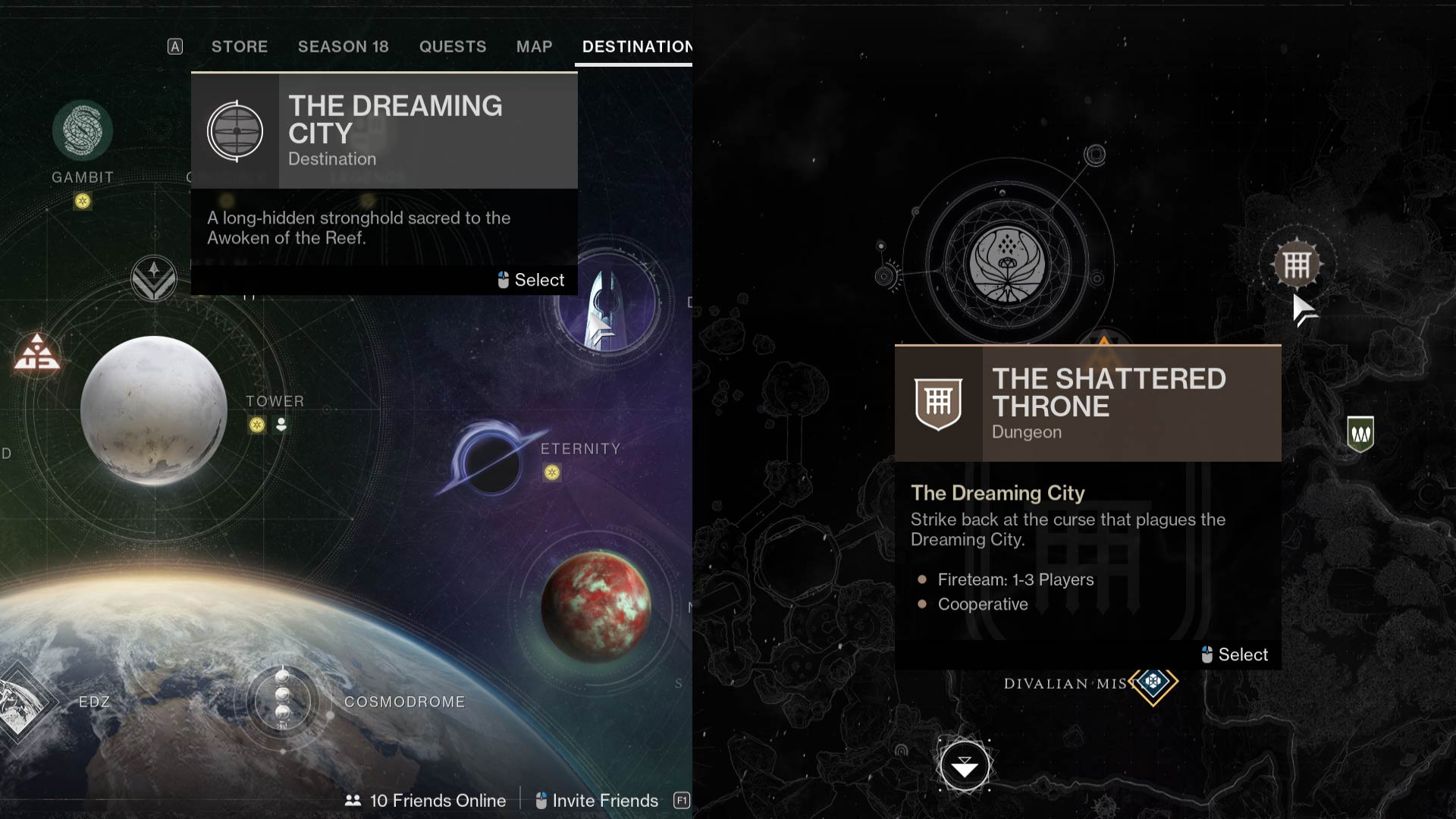 The Shattered Throne Location