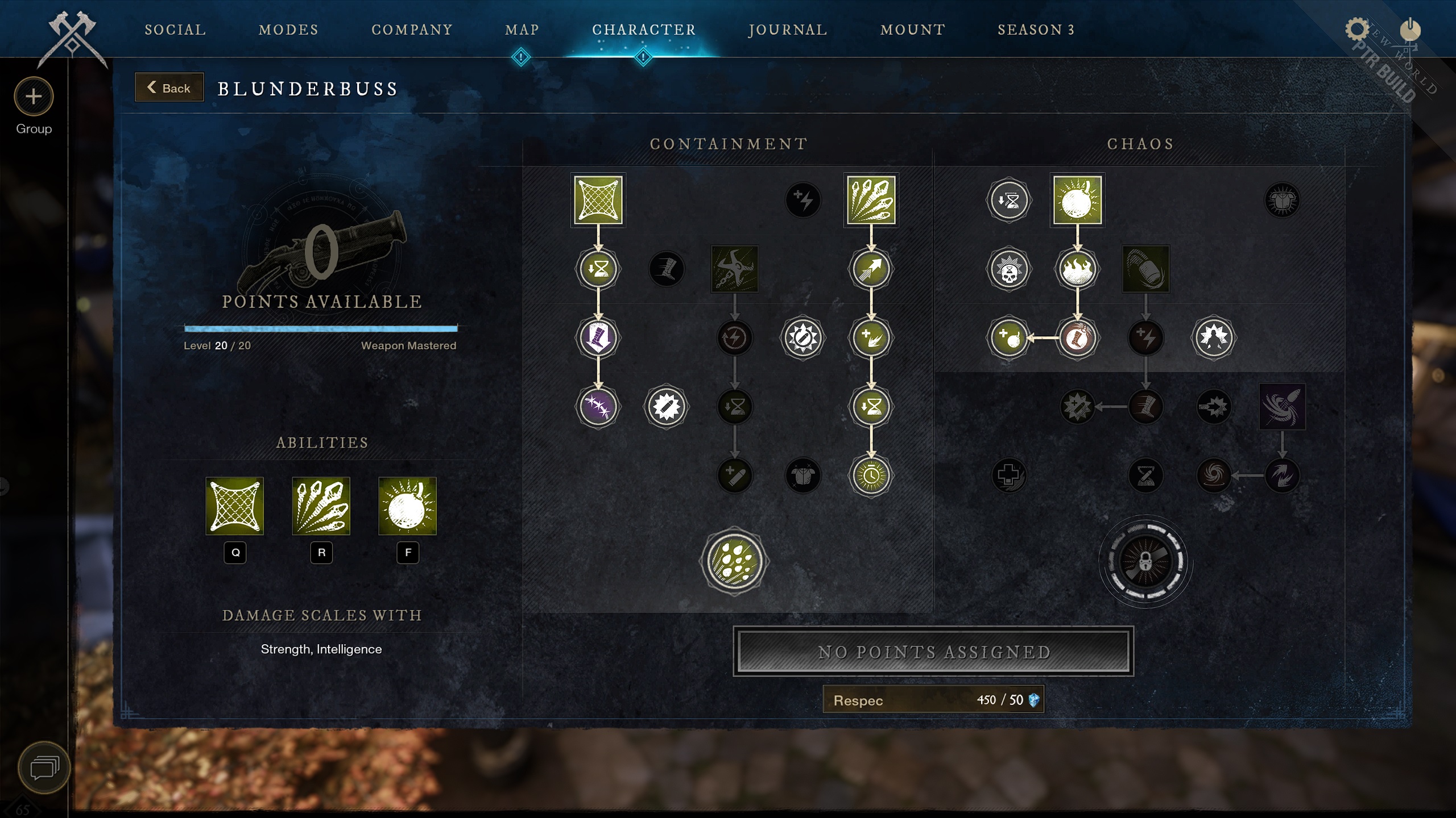 blunderbuss skill tree for pve and pvp
